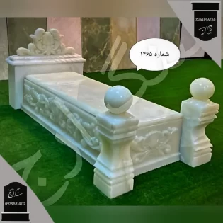 سنگ قبر مرمر سفید سوپر درجه یک