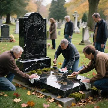 سنگ قبر مشکی ساده