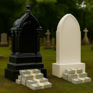 تفاوت سنگ قبر مشکی و سفید | انتخاب بهترین رنگ برای مزار