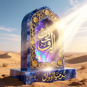 سنگ قبر مرمر آبی