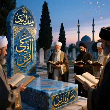 سنگ قبر مرمر آبی