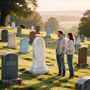 سنگ قبر مرمر کرمی