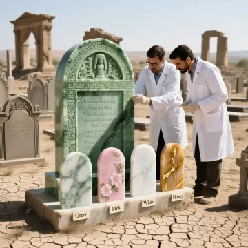 کدام رنگ مرمر برای سنگ قبر بهتر است؟