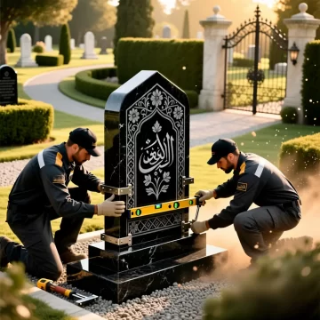 سنگ قبر گرانیت سیمین