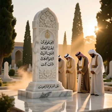 سنگ قبر مرمر سفید