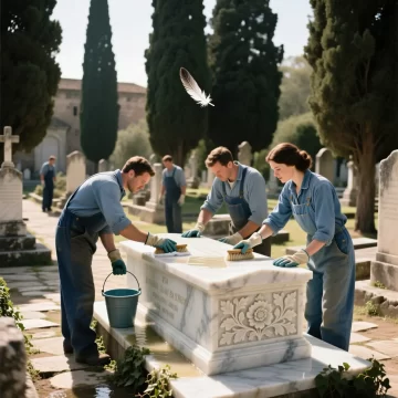 سنگ قبر مرمر سفید