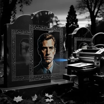 آیا میتوان روی سنگ قبر گرانیت عکس لیزری یا رنگی چاپ کرد؟