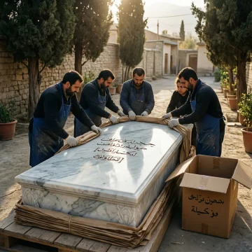 بستهبندی و ارسال سنگ قبر نانو به شهرستان