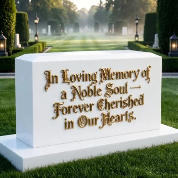 سنگ قبر نانو سفید