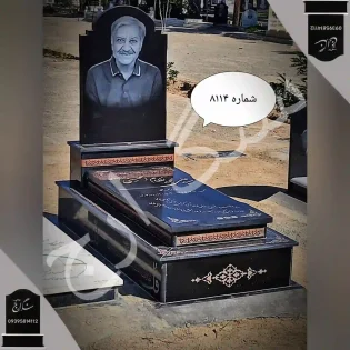 سنگ قبر مشکی زیبا